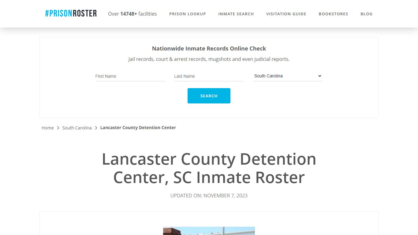 Lancaster County Detention Center, SC Inmate Roster - Prisonroster